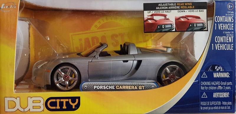 Porsche Carrera GT Jada 1/24 Scale Dub City silver Carousel 2