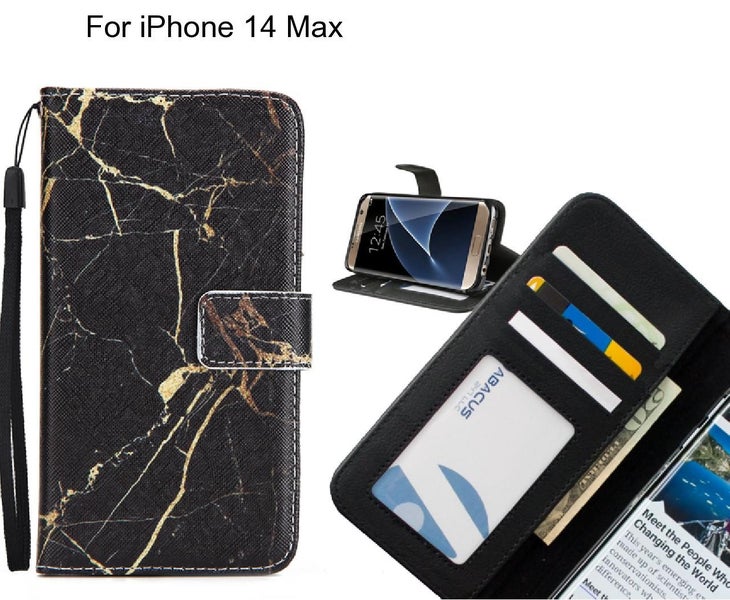 iPhone 14 Plus case 3 card leather wallet case printed ID Carousel 1