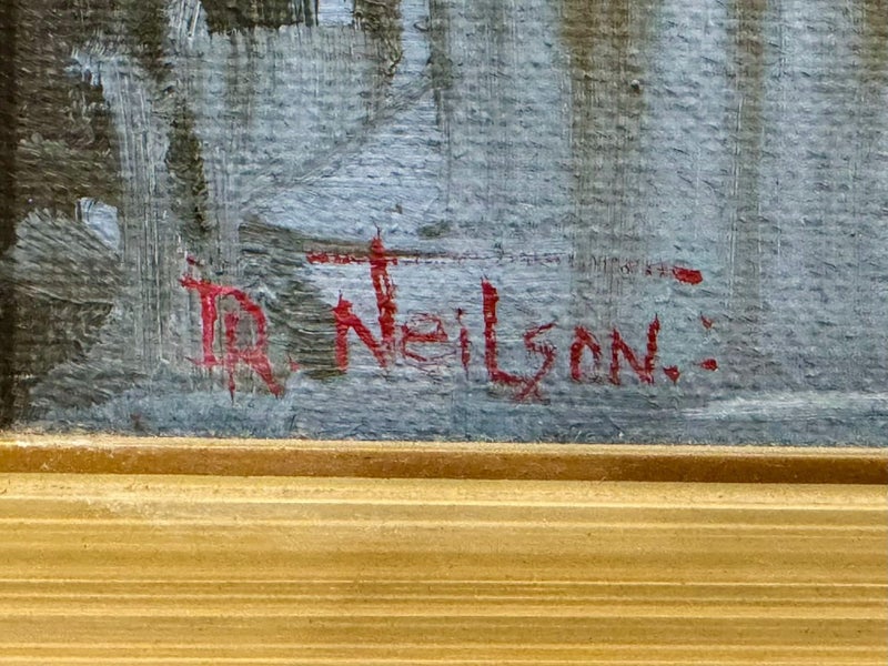 Don Neilson ''Reflections Lake Matheson''Fox Glacier,South Island Oil Carousel 3