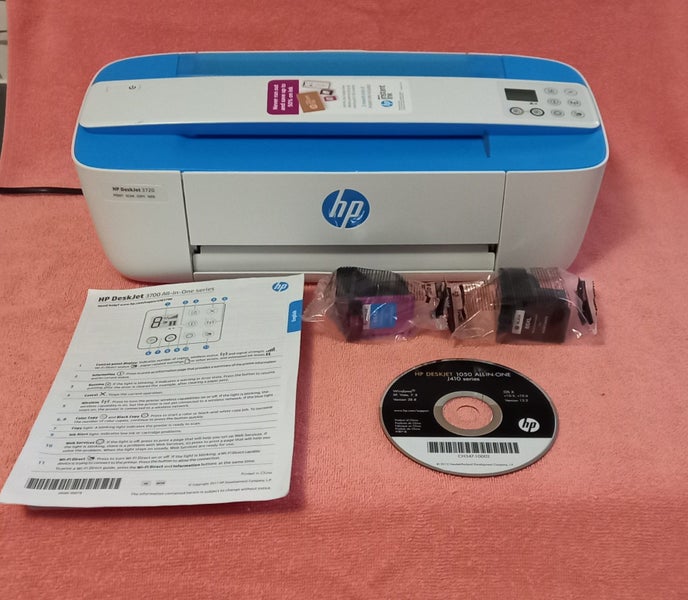 HP Deskjet 3720 Printer with New Black & Colour 65XL ink cartridges Exc. Cond. Carousel 1