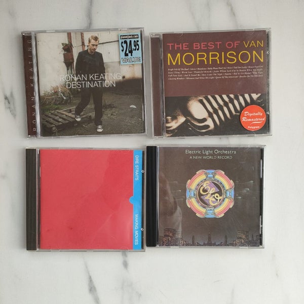 4x 80s CDs Van Morrison, ELO, Dire Straits Carousel 6