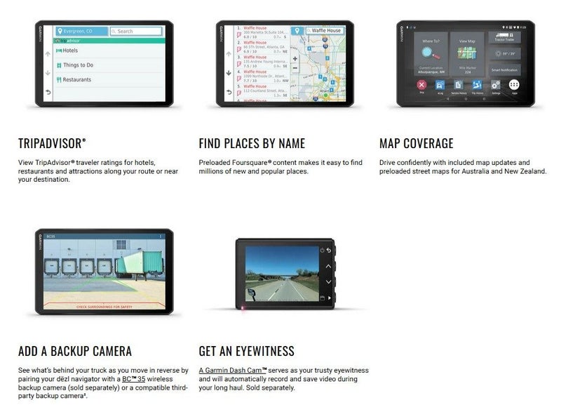Garmin 8" GPS Truck Navigator - DEZL LGV800 Carousel 6