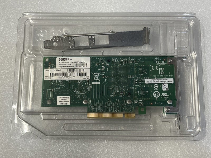 Intel X520 Dual Port 10GB SFP+ Network Adapter OEM for HP Carousel 2