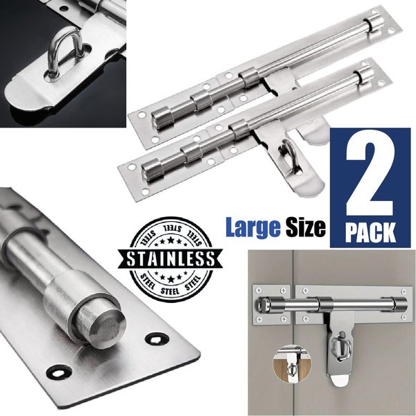 2Pcs Fence Panels Post Door Latch Barrel Bolt Lock *Local Buy* Carousel 2