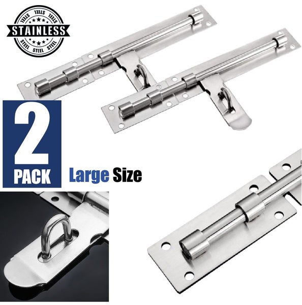 2Pcs Fence Panels Post Door Latch Barrel Bolt Lock *Local Buy* Carousel 1
