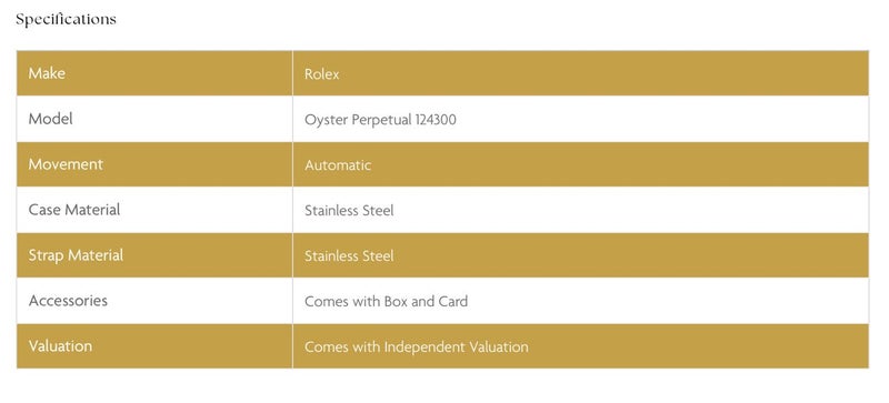Rolex Oyster Perpetual 124300 Watch Carousel 4
