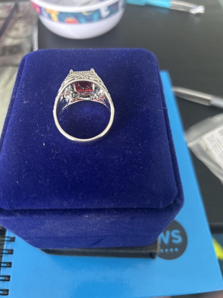 Beautiful Red and silver Ring Carousel 4