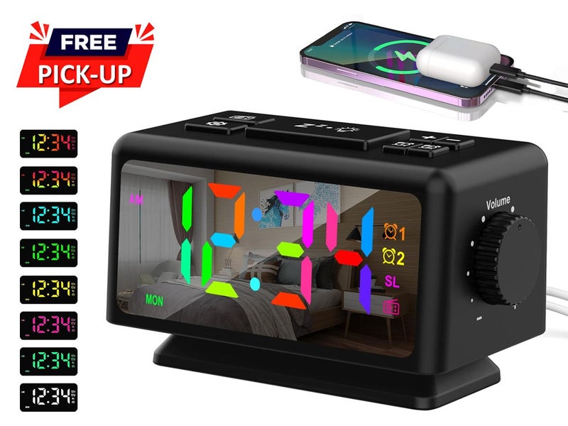 Digital Clock Dual Alarm Radio Carousel 1