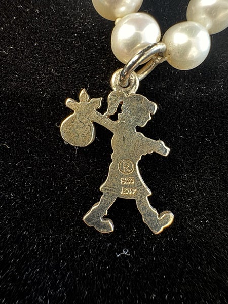 No Reserve. Karen Walker Girls with all the pearls necklace -Silver Carousel 7