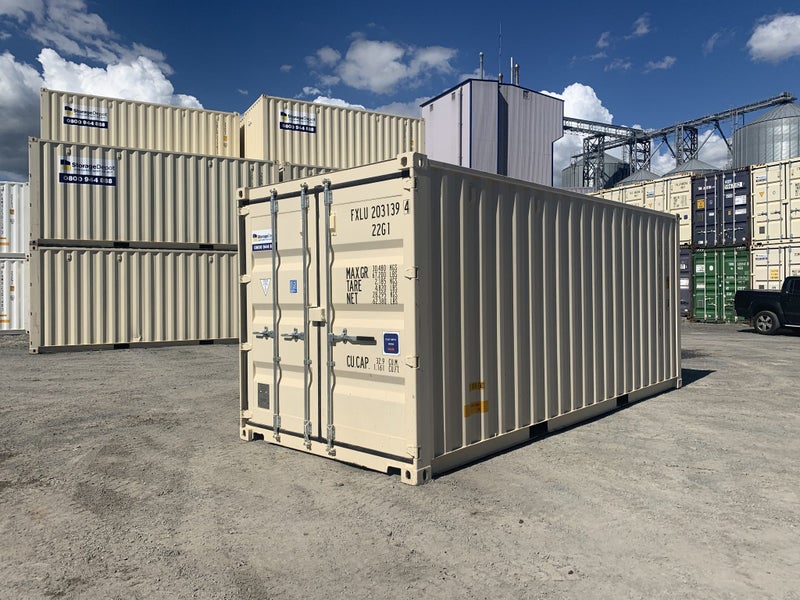 20 ft Std New Build Shipping Container Beige , Green64308444239106110