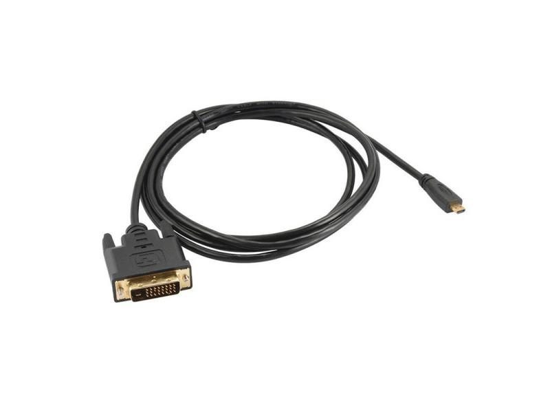1M/1.8M Micro HDTV HDMI MicroHDMI HD To DVI DVI-D 24 1Pin Adapter Cables 3D Carousel 1