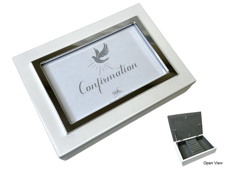 Confirmation Keepsake Box - White Carousel 1