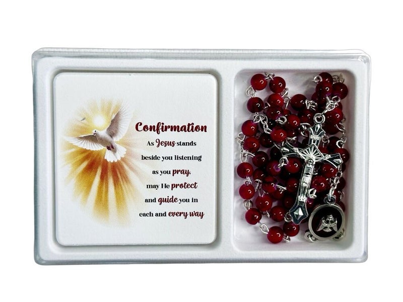 Rosary and Plaque Set - Confirmation Carousel 1