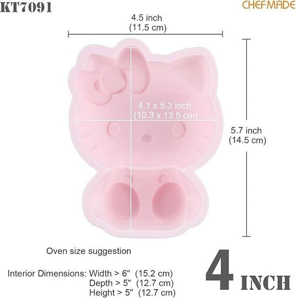 Chefmade x Sanrio - Hello Kitty Silicone Cake Mould 4" Carousel 2