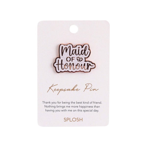 Splosh Wedding & Anniversary - Maid of Honour Keepsake Pin Carousel 1