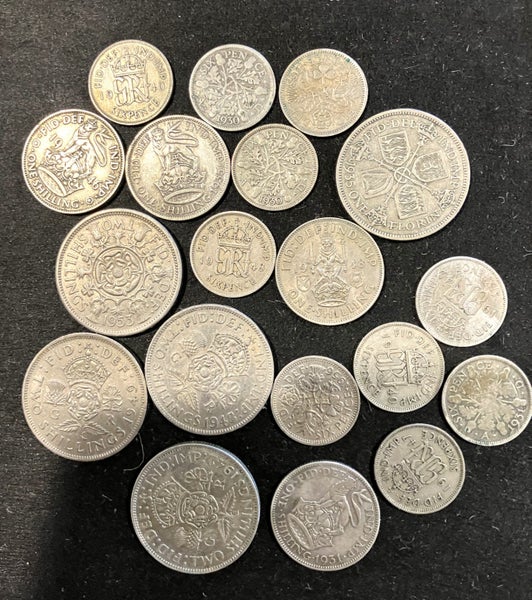 English silver coins 1930’s – 50’s era Carousel 1