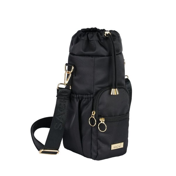 Sachi Crossbody Insulated Bottle Bag - Black - Large Carousel 1