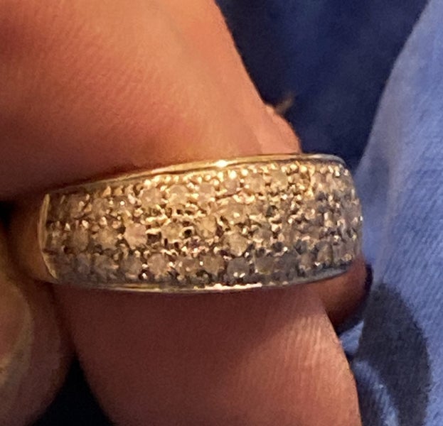 9ct gold ring with 0.5ct diamonds Carousel 1