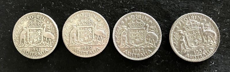 Australian 50’s era florins Carousel 1