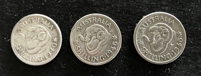 Australian 40’s era shillings Carousel 1