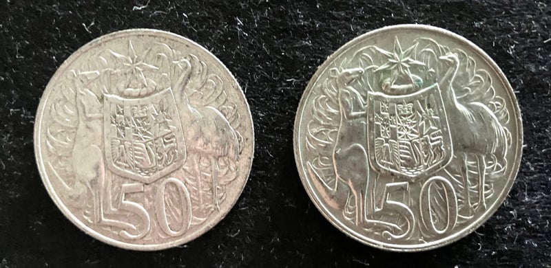 Australian 50c 1966 x 2 Carousel 1