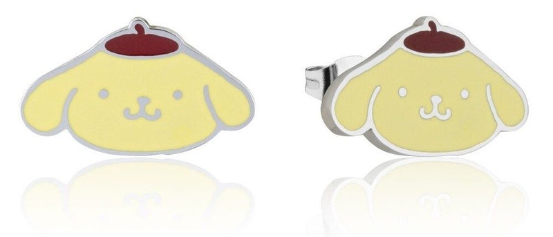 Couture Kingdom - Sanrio - Pompompurin Stud Earrings Silver Carousel 1