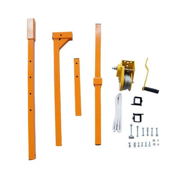 AIR CONDITIONING LIFTING TOOL OUTSIDE INSTALLATION FOLDING CRANE MANUAL WINCH Carousel 2