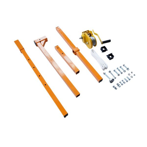 AIR CONDITIONING LIFTING TOOL OUTSIDE INSTALLATION FOLDING CRANE MANUAL WINCH Carousel 1