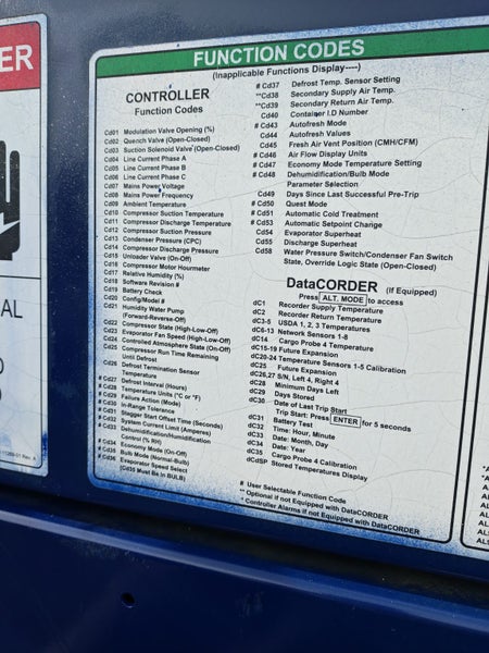 20' Refrigerated Shipping Container63617458552322112