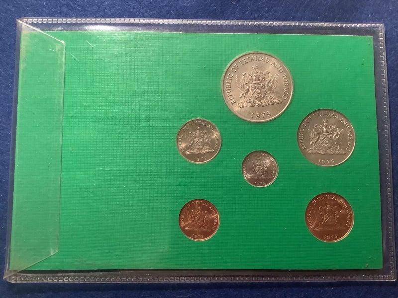 Trinidad & Tobago 1979 Uncirculated set & Polymer One dollar Carousel 2