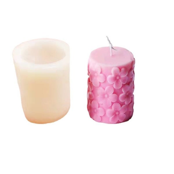 Silicone Candle Molds Flower Resin Moulds Aromatherapy Carousel 2