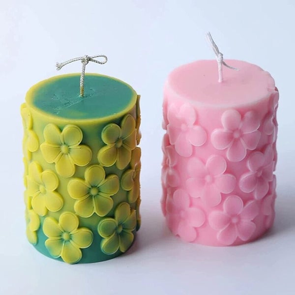 Silicone Candle Molds Flower Resin Moulds Aromatherapy Carousel 11