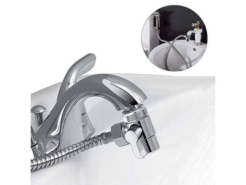 Faucet Diverter Valve 3 Way Water Separator Shower Tee Adapter Adjustable Carousel 1