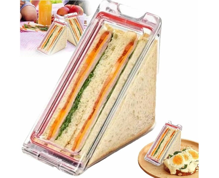 Sandwich Container Reusable Detachable Easy Clean Leak Proof Food Storage Por Carousel 1