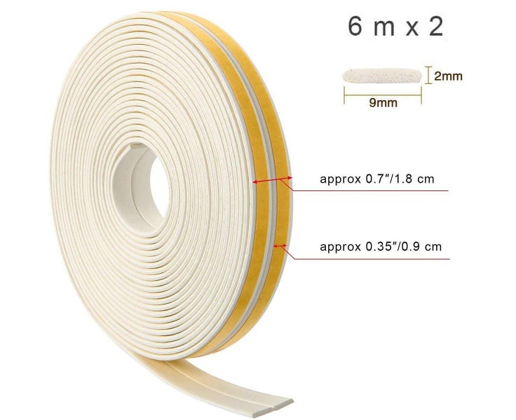 Sealing tape, doors seal I-profile door seal self-adhesive rubber seal window Carousel 2