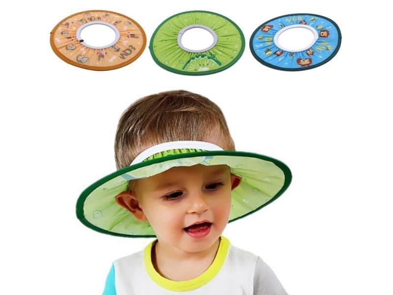 Soft And Safe Toddler Kids Wash Hair Shield Caps Baby Hat Shampoo Bathing Cute Carousel 2