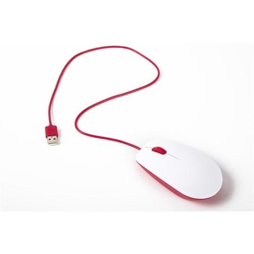 Raspberry Pi SC0165 Wired USB Mouse Official Red / White Support Linux & Windows Carousel 1