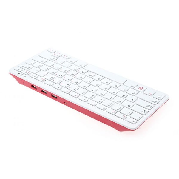 Raspberry Pi SC0167 US Layout Official Red / White Keyboard and Hub [SC0167] Carousel 2