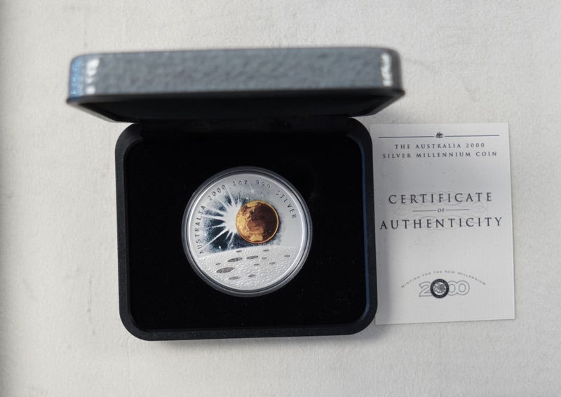 Australia 2000 Millennium 1oz $1 Silver Coin Carousel 1