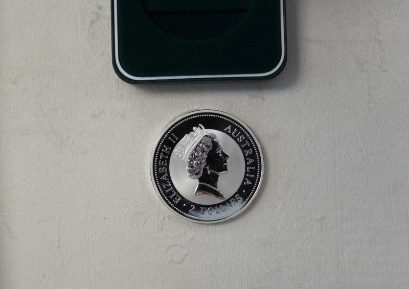 Australia 1996 Kookaburra 2oz $2 Silver Coin Carousel 2