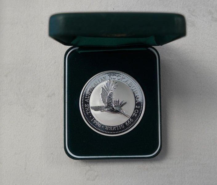 Australia 1996 Kookaburra 2oz $2 Silver Coin Carousel 3