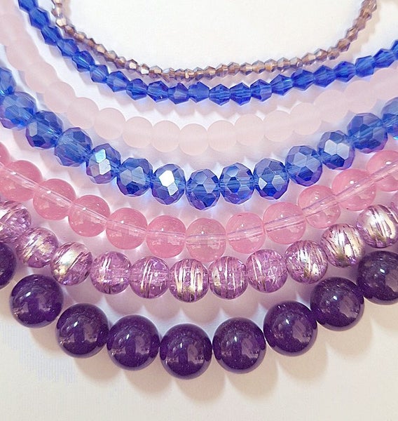 *$1.00 Res* A BIG LOT of OVER 800 MIXED BEADS 500gms. INCLUDING 7 STRANDS!63613766753027111