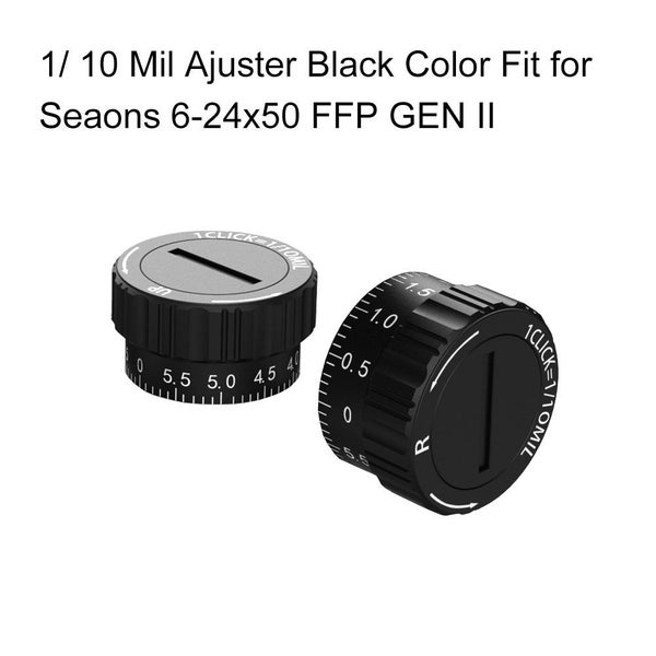 Red Win 1/10Mil 1/5Mil 1/2MOA Tactical Turret W/ Zero Lock Function Zero Knob Carousel 1