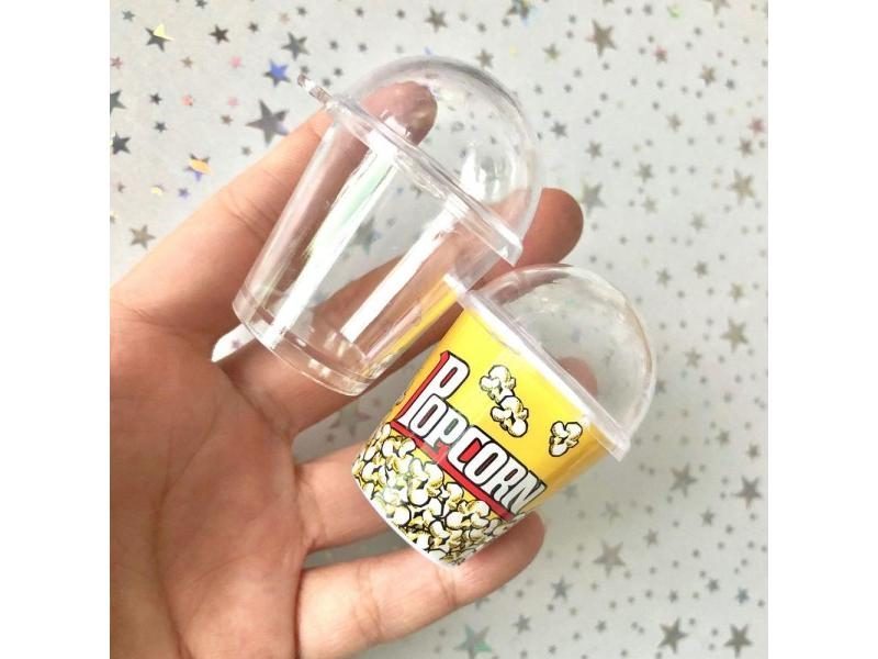 10pcs DIY Boba Charms Plastic Cups Miniature Frappuccino Cup With Dome Lid Doll Carousel 2
