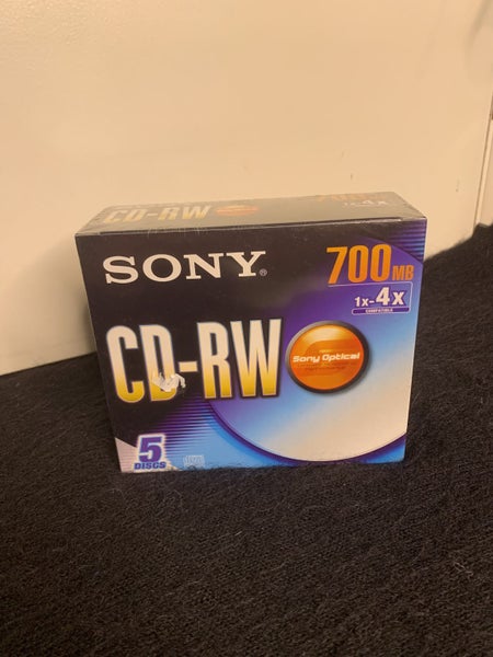 Sony CD-RW 700mb x4 Pack - Brand New - Sealed! Carousel 1