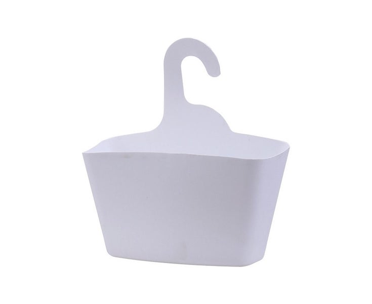 Shower Basket with Hook for Hanging Bath Amenities and Clothes Rack Carousel 1