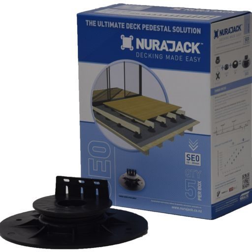 Nurajack Pedestal SE00 28 - 38mm (Joist Head) x 5 Box Set Carousel 1