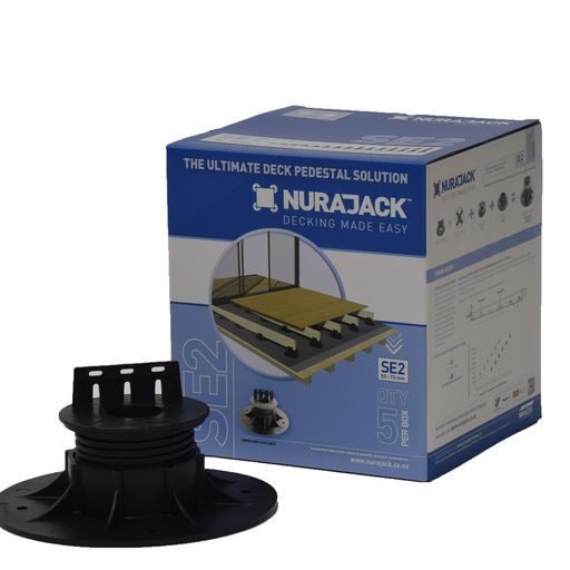Nurajack Pedestal SE02 50 - 75mm (Joist Head) x 5 Box Set Carousel 1