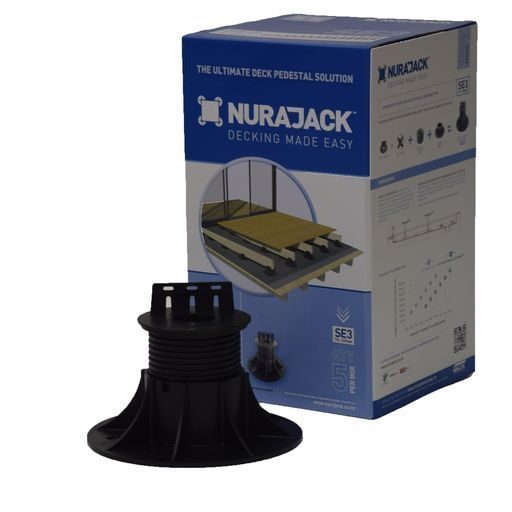 Nurajack Pedestal SE03 75 - 120mm (Joist Head) x 5 Box Set Carousel 1
