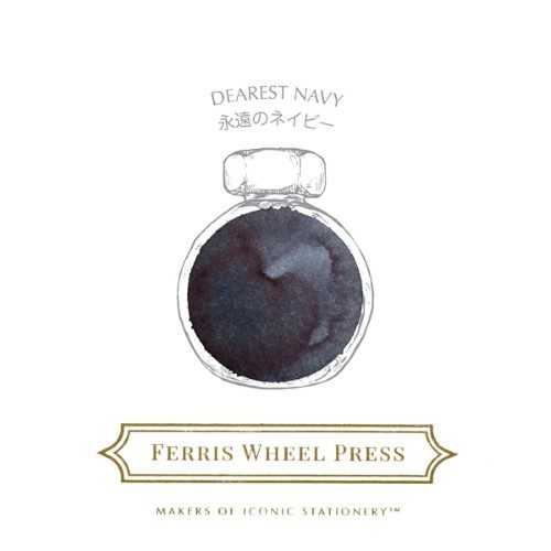 Ferris Wheel Press Fountain Pen Ink Dearest Navy 10ml Carousel 2